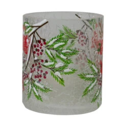 Northlight 2.75-Inch Cardinal And Pine Hand Painted Flameless Christmas Candle Holder -Northlight Christmas northlight se90033 1 91409.1605147742