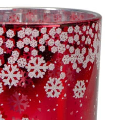 5" Red And Shiny Silver Deer In Winter Woods Flameless Candle Holder -Northlight Christmas northlight se90056 3 62094.1605147745