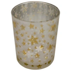 Northlight 5" Matte Silver And Gold Stars And Snowflakes Flameless Glass Candle Holder 9 Northlight 5" Matte Silver And Gold Stars And Snowflakes Flameless Glass Candle Holder -Northlight Christmas northlight se90060 1 73767.1604023642