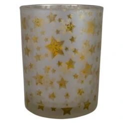 Northlight 5" Matte Silver And Gold Stars And Snowflakes Flameless Glass Candle Holder 11 Northlight 5" Matte Silver And Gold Stars And Snowflakes Flameless Glass Candle Holder -Northlight Christmas northlight se90060 3 63684.1665433302