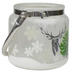 Northlight 4" Deer, Pine And Snowflakes Hand Painted Flameless Glass Candle Lantern 9 Northlight 4" Deer, Pine And Snowflakes Hand Painted Flameless Glass Candle Lantern -Northlight Christmas northlight se91532 1 48536.1605147745