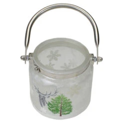 Northlight 4" Deer, Pine And Snowflakes Hand Painted Flameless Glass Candle Lantern 11 Northlight 4" Deer, Pine And Snowflakes Hand Painted Flameless Glass Candle Lantern -Northlight Christmas northlight se91532 3 40698.1605147745