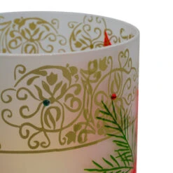 Northlight 10" Hand-Painted Red Poinsettias And Gold Flameless Glass Christmas Candle Holder 11 Northlight 10" Hand-Painted Red Poinsettias And Gold Flameless Glass Christmas Candle Holder -Northlight Christmas northlight se91538 3 23990.1605147744
