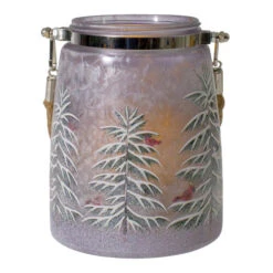 Northlight 6.25" Hand-Painted Pine Trees And Cardinals Flameless Glass Christmas Candle Holder 13 Northlight 6.25" Hand-Painted Pine Trees And Cardinals Flameless Glass Christmas Candle Holder -Northlight Christmas northlight se91541 4 37501.1605147745