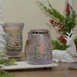 Northlight 6.25" Hand-Painted Pine Trees And Cardinals Flameless Glass Christmas Candle Holder 9 Northlight 6.25" Hand-Painted Pine Trees And Cardinals Flameless Glass Christmas Candle Holder -Northlight Christmas northlight se91541 6 93260.1605147745