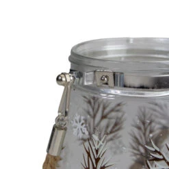 Northlight 6.25" Trees And Fawns Flameless Glass Candle Lantern -Northlight Christmas northlight se91542 4 66131.1605147743