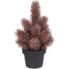 Northlight Potted Glittered Artificial Pine Christmas Tree - 8.5" - Rose Gold - Unlit -Northlight Christmas northlight sf89182 1 sample 77249.1601169974
