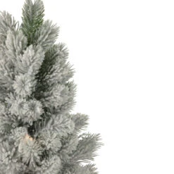 Northlight 16" LED Lighted Mini Frosted Pine Christmas Tree In Cement Base -Northlight Christmas northlight sf93424 3 89880.1661885696