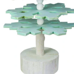 Northlight Bead And Snowflake Cutout Christmas Tree With Star Topper Decoration - 23" - Green -Northlight Christmas northlight sh89598 5 updated 98699.1669970844