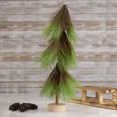Northlight Pine Needle Tree Christmas Decoration - 20.5" - Green And Brown 4 Northlight Pine Needle Tree Christmas Decoration - 20.5" - Green And Brown - Image 2