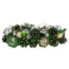 Northlight 13" Green Pinecone And Silver Glitter Ornaments Christmas Tealight Candle Holder -Northlight Christmas northlight sh94271 1 20474.1667636156