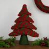 Northlight Twisted Yarn Plush Christmas Tree Decoration - 15.25" -Northlight Christmas northlight sh96094 styled 01 59935.1720742957