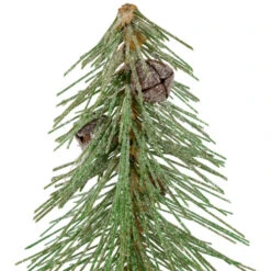 Northlight Frosted Bottle Brush Tree On Wooden Base Christmas Decoration - 13" -Northlight Christmas northlight sh96114 03 66133.1720742956