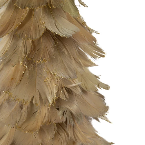 Northlight Small Layered Feathers Cone Tree Christmas Tabletop Decoration - 15.75" 8 Northlight Small Layered Feathers Cone Tree Christmas Tabletop Decoration - 15.75" - Image 6