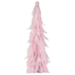 Northlight Small Layered Feather Cone Tree Glittered Christmas Decoration - 16" - Pink -Northlight Christmas northlight sh96147 sh96144 01 49709.1727404097