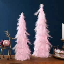 Northlight Glittered Layered Feather Cone Tree Christmas Decoration - 19.5" - Pink 10 Northlight Glittered Layered Feather Cone Tree Christmas Decoration - 19.5" - Pink -Northlight Christmas northlight sh96147 sh96144 styled 01 40124.1727404097