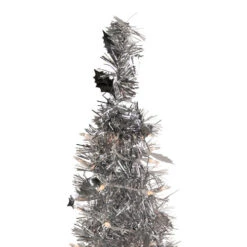 Northlight 6' Pre-Lit Silver Tinsel Pop-Up Artificial Christmas Tree - Clear Lights 11 Northlight 6' Pre-Lit Silver Tinsel Pop-Up Artificial Christmas Tree - Clear Lights -Northlight Christmas northlight sm92156 3 47344.1647999107