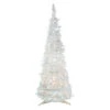 Northlight 6' Pre-Lit White Tinsel Pop-Up Artificial Christmas Tree, Clear Lights 2 Northlight 6' Pre-Lit White Tinsel Pop-Up Artificial Christmas Tree, Clear Lights -Northlight Christmas northlight sm92159 1 77198.1638550337