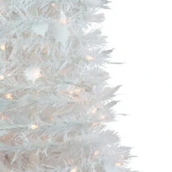 Northlight 4' Pre-Lit White Tinsel Pop-Up Artificial Christmas Tree, Clear Lights -Northlight Christmas northlight sm92159 2 97747.1639003877