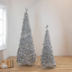 Northlight 6' Silver Tinsel Pop-Up Artificial Christmas Tree, Unlit 8 Northlight 6' Silver Tinsel Pop-Up Artificial Christmas Tree, Unlit -Northlight Christmas northlight sm92168 sm9215520copy 40693.1647998796