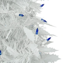 Northlight 6ft Lighted White Tinsel Pop-Up Artificial Christmas Tree, Blue Lights 8 Northlight 6ft Lighted White Tinsel Pop-Up Artificial Christmas Tree, Blue Lights -Northlight Christmas northlight sm92170 5 94995.1664725166