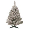 Northlight 3' Pre-Lit Heavily Flocked Madison Pine Medium Artificial Christmas Tree, Clear Lights -Northlight Christmas northlight sm92916 1 43225.1653584201