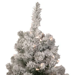 Northlight 3' Pre-Lit Heavily Flocked Madison Pine Medium Artificial Christmas Tree, Clear Lights -Northlight Christmas northlight sm92916 3 26481.1653584202
