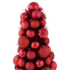 Northlight 3-Finish Shatterproof Ball Christmas Tree With Tinsel - 15.75" - Red 9 Northlight 3-Finish Shatterproof Ball Christmas Tree With Tinsel - 15.75" - Red -Northlight Christmas northlight sm93796 2 26880.1666337514