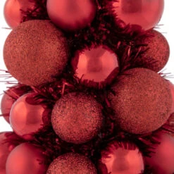 Northlight 3-Finish Shatterproof Ball Christmas Tree With Tinsel - 15.75" - Red 11 Northlight 3-Finish Shatterproof Ball Christmas Tree With Tinsel - 15.75" - Red -Northlight Christmas northlight sm93796 4 60721.1687874896