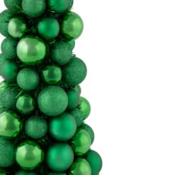 Northlight 3-Finish Shatterproof Ball Christmas Tree With Tinsel - 15.75" - Green -Northlight Christmas northlight sm93797 3 00942.1687874896