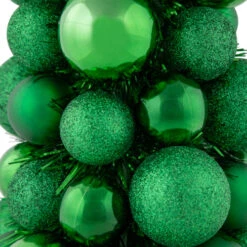 Northlight 3-Finish Shatterproof Ball Christmas Tree With Tinsel - 15.75" - Green -Northlight Christmas northlight sm93797 4 31326.1687874896