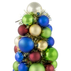 Northlight Shatterproof Ball Christmas Tree With Tinsel - 15.75" - Multicolor -Northlight Christmas northlight sm93800 3 72176.1688047974