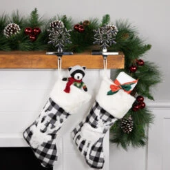 Northlight Set Of 2 Solid Silver Snowflake Cutout Christmas Metal Stocking Holders 6.5" 13 Northlight Set Of 2 Solid Silver Snowflake Cutout Christmas Metal Stocking Holders 6.5" -Northlight Christmas northlight sm94977 styled 50077.1694101352