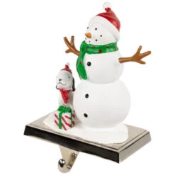Northlight 6" Snowman And Puppy Christmas Stocking Holder -Northlight Christmas northlight sm94981 02 64268.1694101350