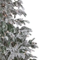Northlight Real Touch™? Pre-Lit Full Flocked Whistler Noble Fir Artificial Christmas Tree - 6.5' - Clear Lights -Northlight Christmas northlight sp15025 2new 18976.1672823743