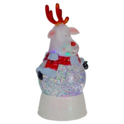 Northlight LED Lighted Color Changing Reindeer Christmas Snow Globe - 8" -Northlight Christmas northlight sr91089 1 50179.1618414094