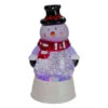 Northlight LED Lighted Color Changing Snowman Christmas Snow Globe - 7.5" -Northlight Christmas northlight sr91089 snowman 34086.1606358257