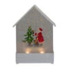 Northlight 8.25" White And Red House Shaped Christmas Snow Globe -Northlight Christmas northlight sr91094 60262.1605061086