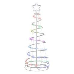 Northlight 4' LED Color Changing Multiple Function Outdoor Spiral Christmas Tree -Northlight Christmas northlight st93396 updated 17915.1701710477