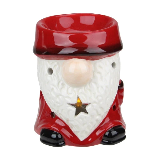 Northlight Ceramic Christmas Star Gnome Tealight Candle Holder - 4.75 - Red 3 Northlight Ceramic Christmas Star Gnome Tealight Candle Holder - 4.75 - Red