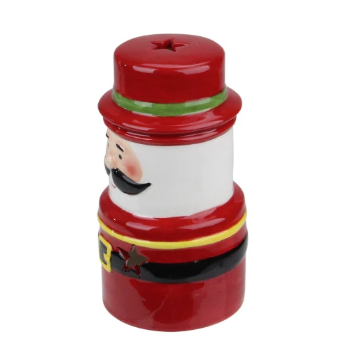 Northlight Ceramic Santa Gnome Christmas Tealight Candle Holder - 5.5" - Red 4 Northlight Ceramic Santa Gnome Christmas Tealight Candle Holder - 5.5" - Red - Image 2
