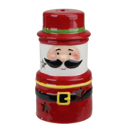 Northlight Ceramic Santa Gnome Christmas Tealight Candle Holder - 5.5" - Red 3 Northlight Ceramic Santa Gnome Christmas Tealight Candle Holder - 5.5" - Red