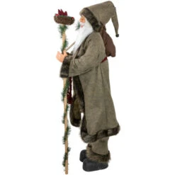 Northlight 48" Olive Green Santa Claus With Gift Bag Standing Christmas Figure -Northlight Christmas northlight tj15759 2 62394.1680803004