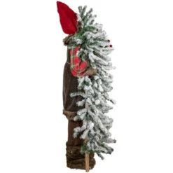 Northlight 48" Santa Claus With Artificial Flocked Alpine Tree Christmas Figure -Northlight Christmas northlight tj38549 3 40295.1680803018