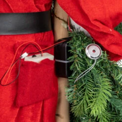 Northlight 48" Santa Claus With Artificial Flocked Alpine Tree Christmas Figure -Northlight Christmas northlight tj38549 5 67420.1680803011