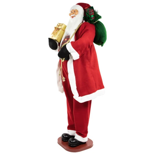 72" Country Santa Claus Standing Christmas Figure 4 72" Country Santa Claus Standing Christmas Figure - Image 2
