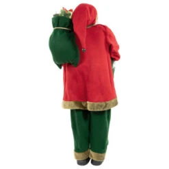 Northlight 60" Santa Claus With Wreath And Gift Bag Standing Christmas Figure -Northlight Christmas northlight tj93871 4 85571.1678445042