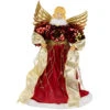Northlight Metallic And Sequin Angel Christmas Tree Topper - 12" - Red And Gold - Unlit -Northlight Christmas northlight tj99308 01 75894.1693409625