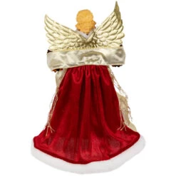 Northlight Metallic And Sequin Angel Christmas Tree Topper - 12" - Red And Gold - Unlit 16 Northlight Metallic And Sequin Angel Christmas Tree Topper - 12" - Red And Gold - Unlit -Northlight Christmas northlight tj99308 04 85851.1693584224