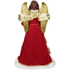 Northlight Commercial Size Angel Christmas Tree Topper With Wreath - 3' - Red And Green - Unlit -Northlight Christmas northlight tj99313 04 16518.1693669213